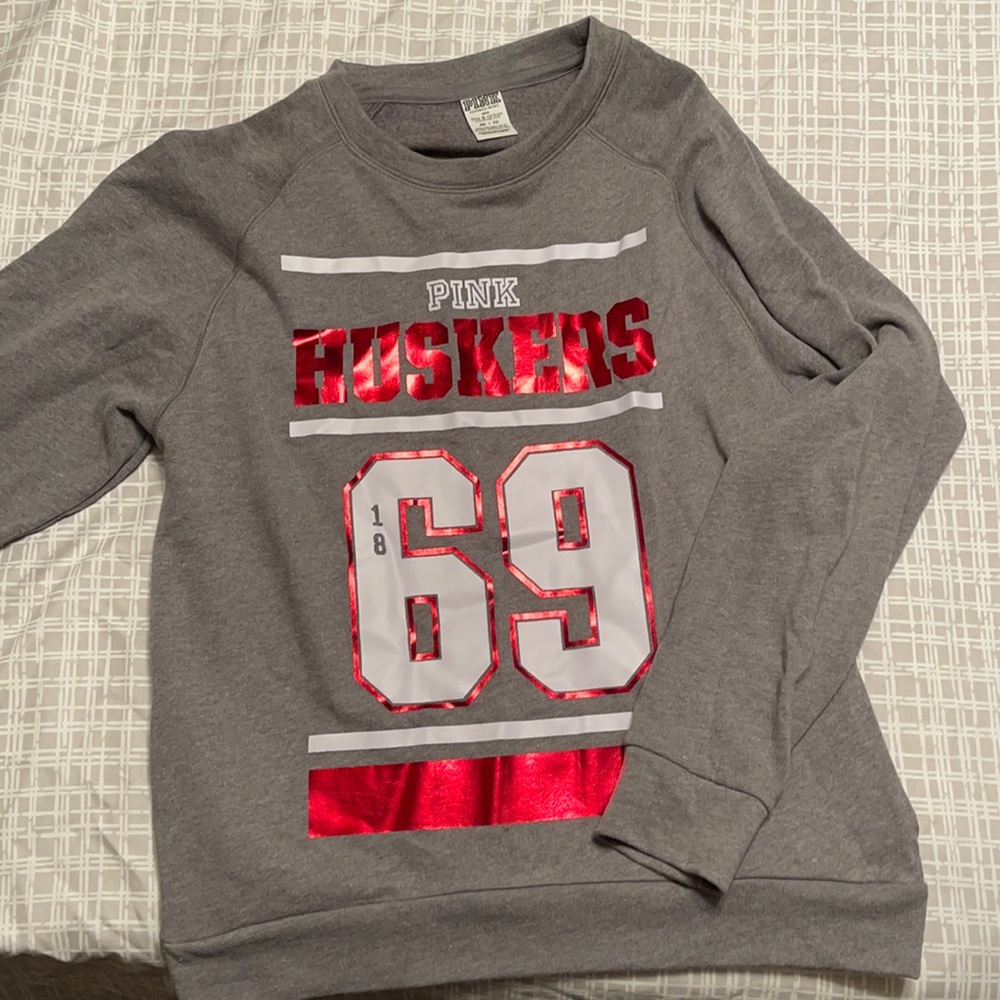 PINK/Victoria’s Secret Nebraska Huskers Crewneck
